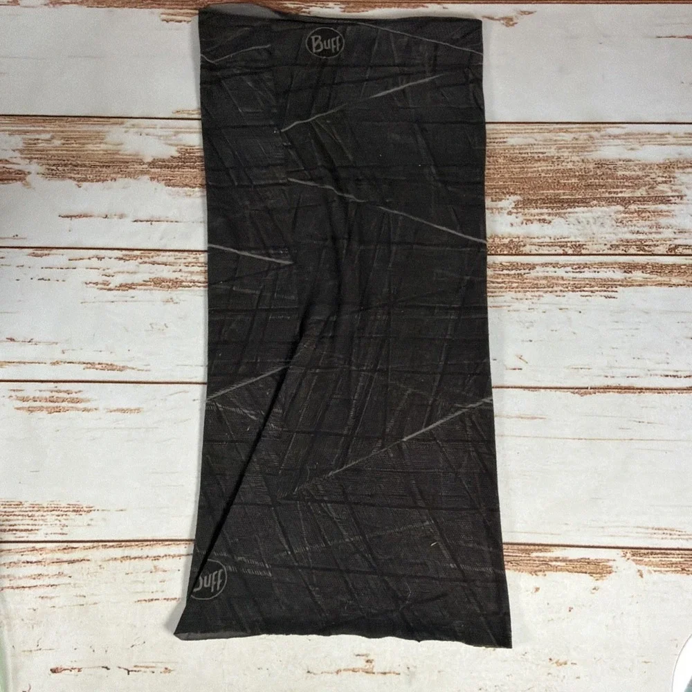 Buff Multifunctional Neckwear Gaiter Black Gray Pattern Headband Scarf